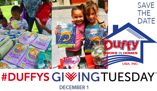 Duffy Books Giving Tuesday Helps all Kids to Enjoy Access to Books